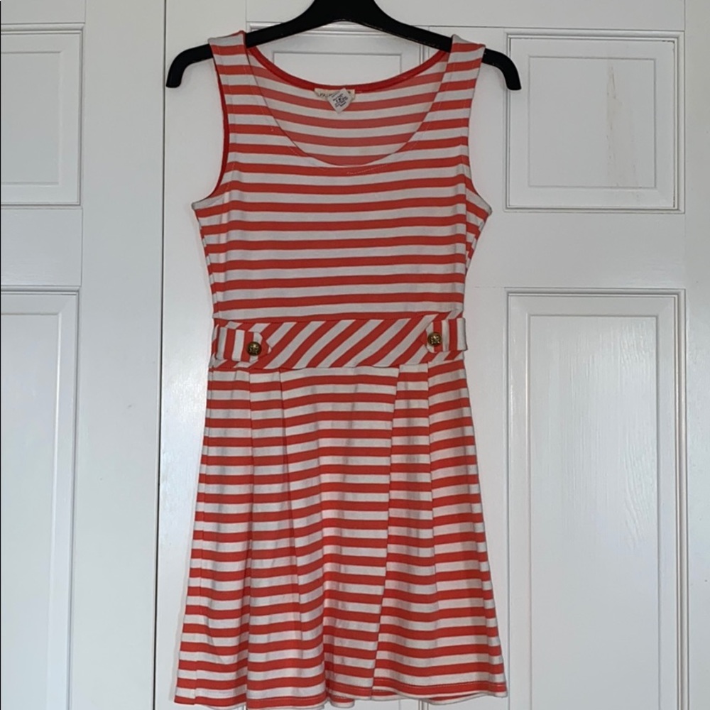 Stripped Sailor’s dress with gold buttons